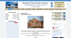 Desktop Screenshot of granbylibrary.com