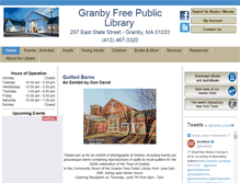 Tablet Screenshot of granbylibrary.com